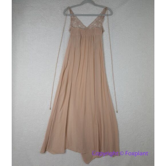 New! Free People Current Obsession Maxi Slip in Pink Sand Dune, size S - Picture 8 of 16